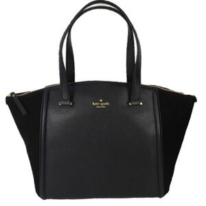 Kate Spade Lewis Drive Alanie Leather & Suede Tote Bag, Black